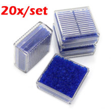 20pcs Portable Color Changing Reusable Mouldproof Silica Gel Desiccant Moisture Absorb Box Dehumidification Moisture-proof