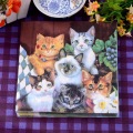 10pcs 33*33cm cat theme paper napkins serviettes decoupage decorated for wedding party virgin wood tissues