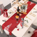 Christmas Gift snowflake Snowman Table Runner Merry Christmas Decor for Home 2020 Xmas Ornaments New Year's Decor 2021 Navidad