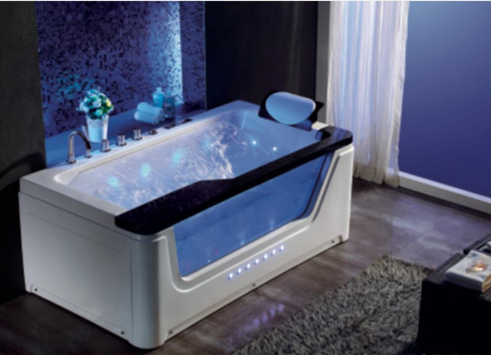 1700mm Fiberglass whirlpool Bathtub Acrylic Hydromassage Surfing Massaging Tub NS3021
