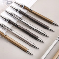 2pcs/lot Metal Mechanical Pencil 0.5mm/0.7mm Lead Refill Student Writing Stationery Automatic Pencils Office School Supplies