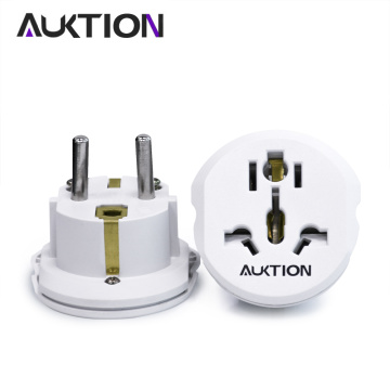 AUKTION 16A Universal EU(Europe) Converter Adapter 250V AC Travel Charger Wall Power Plug Socket Adapter High Quality Tools