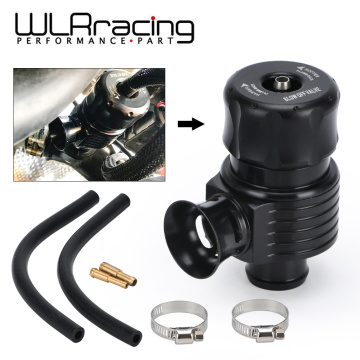 WLR RACING - Black 50/50 Recirc Valve & Dump Valve Bov Blow off Valve for AUDI A3 S3 A4 A6 A8 S4 TT 1.8 20v RACING TURBO 5743BK