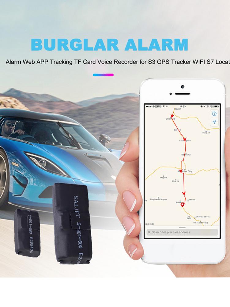Car Gps Tracker Alarm Web APP Tracking TF Card Voice Recorder For S3 GPS Tracker WIFI S7 Locator With Both APP Positioning&SMS