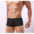 Mens Sexy Underwear Ice Silk Boxers Male Breathable Underpants Bulge Pouch Thin Boxer Solid Color Trunks Shorts Panties