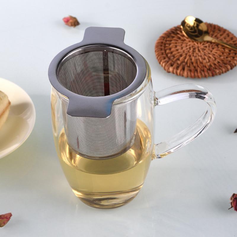 304 Stainless Steel Tea Leak Filter Reusable Tea Strainer Teapot Metal Tea Infuser Loose Tea Leaf Spice Filter Kitchen Accessor