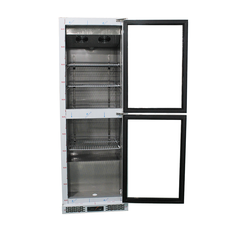 customizable glass door refrigerator