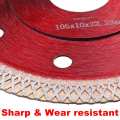 DOERSUPP 105/115/125mm Hot pressed sintered Mesh Turbo Diamond Saw blade Cutting Disc Diamond Wheel for Porcelain Tile Ceramic
