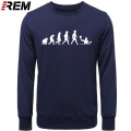 REM Hoodies Evolution Waterpolo Ball Player Men Fashion long Sleeve O-neck Cotton Funny Cool Male Tops Hoodies, Sweatshirts