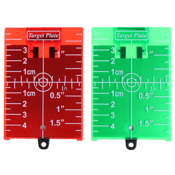 1PCS inch/cm Laser Target Card Plate For Green/Red Laser Level 11.5cmx7.4cm Suitable For Line Lasers