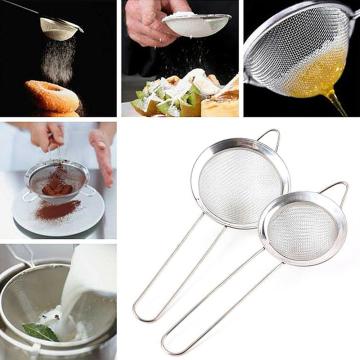 Stainless Steel Colander Strainer Strainer Egg White Separation Flour Sieve Baking Tool