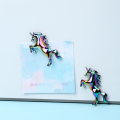 Rainbow Fridge Magnets 3 Pack Unicorn Steel Refrigerator Magnet Sticker Home School Office Whiteboard Decor Dry Erase Board