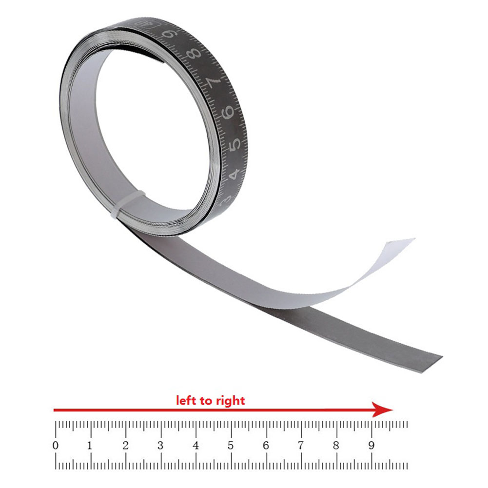 1-3m Stainless Steel Miter Track Tape Measure Self Adhesive Metric Scale Ruler Rust-Proof Durable And Wear-Resistan Ruler