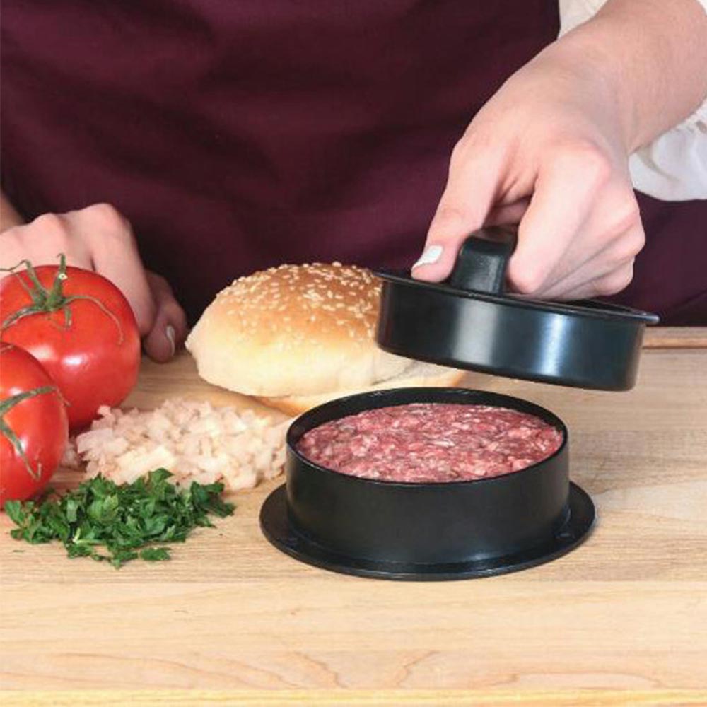 Hamburger Press Meat Pie Press Stuffed Burger Maker Mold Maker with Kitchen Helper Accessory Food Grade ABS Kitchen Labor Saver
