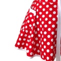 Lovely Sweetheart Red Retro Kitchen Aprons Woman Girl Cotton Polka Dot Cooking Salon Vintage Apron Dress Christmas