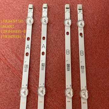 LED backlight strip(4) for Panasonic TX-43E302B TX-43E303E TOSHIBA 43L3863DB 43L3863DG 43L3753DB 43L3653DB 43L1753DB 43L1754DB