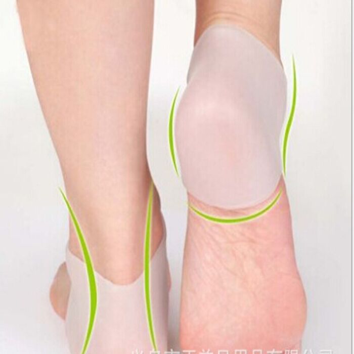 New Soft Protector Peds Transparent Silicone Moisturizing Gel Heel Sock Cracked Foot Skin Gel Care Support