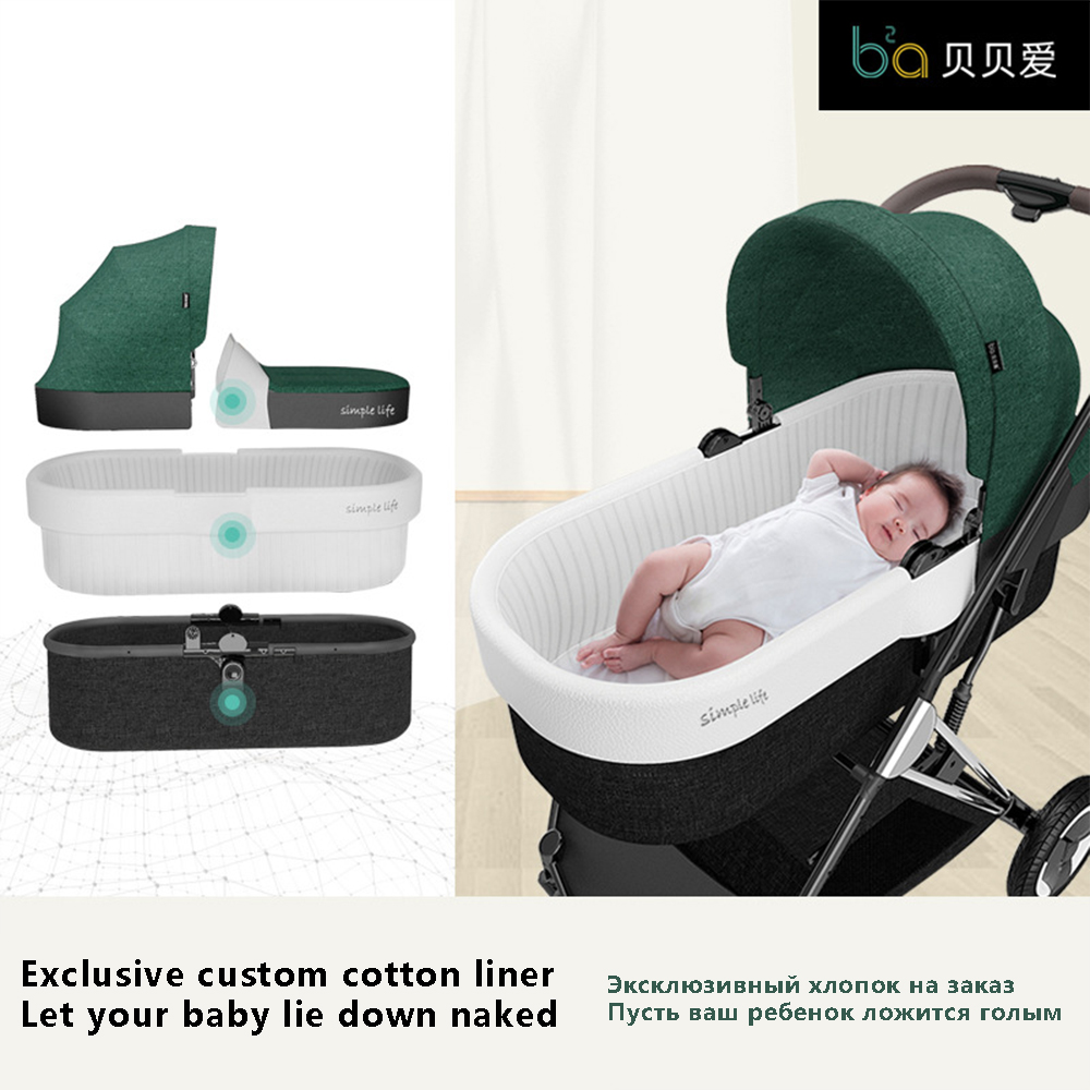 2020 Luxury Baby Stroller 3 in 1 High Landscape Baby Cart Collapsible Infant Pushchair Fashion Bebe Carriage Babyfond Traveling