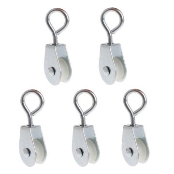 Aquaculture Pulley Metal Automatic Water Line Wheel Accessories 5 Pcs/Set Equipment Supplies Poultry Bird Hanger Hook