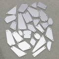 Clear Color Acrylic Mirror Sew On Rhinestones DIY Flatback Mirror Acryl Sew On Stones with Holes For Sewing