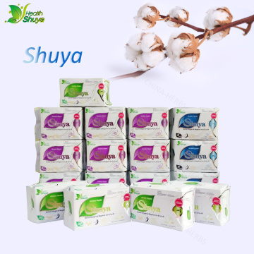 2 Packs Anion Sanitary Napkin Feminine Hygiene Shuya Menstrual Pads Women Panty Liners Lady Sanitary Towel Pads Organic Cotton