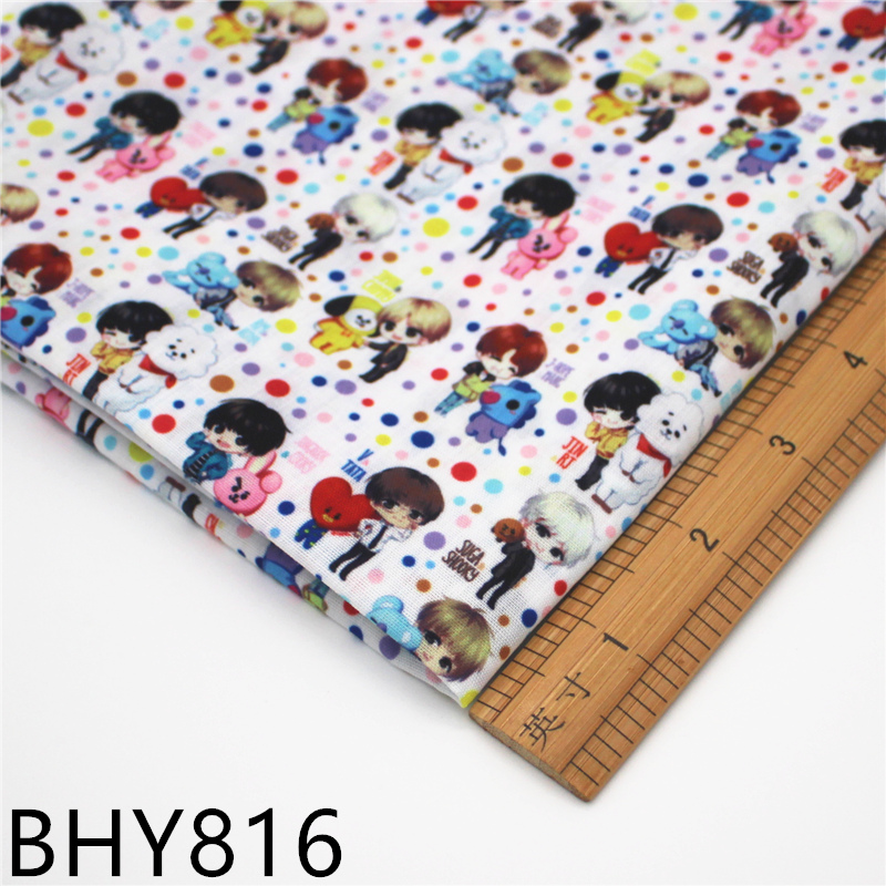 45*140cm Patchwork print polyester cotton fabric for Sewing Dress Cloth Making DIY Cushion Cover 816