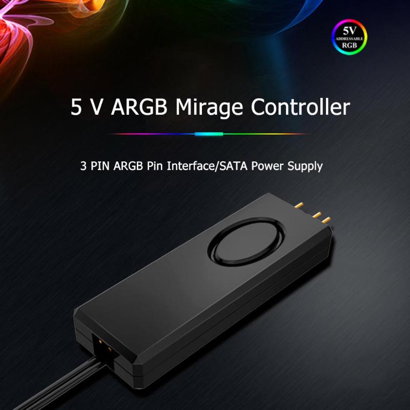 Jonsbo ARGB Controller SATA Pin Power Supply ARGB Controller for 3Pin 5V Case LED Lighting Desktop Computer