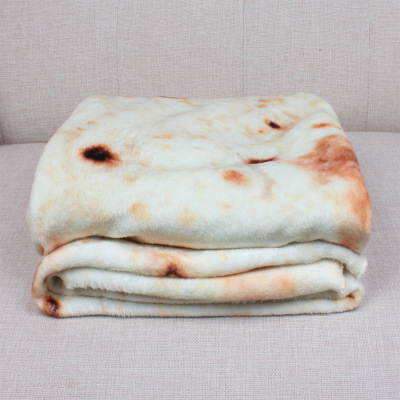 Corn Tortilla Blanket Pita Lavash Throw Blanket Flannel Fleece Sofa Plaid Funny Food Plush Bedspread manta Burrito
