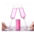 2PCS Lead Free Crystal Glass Flute Champagne Glass Goblet Red Wine Glass Dessert Wine Glass Cocktail Goblet Party Gift Cup