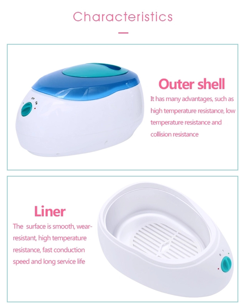 Wax Warmer 2.2L Paraffin Wax Melting Machine With 350g Paraffin Wax & Heated Electrical Booties and Gloves for Hydrating Salon
