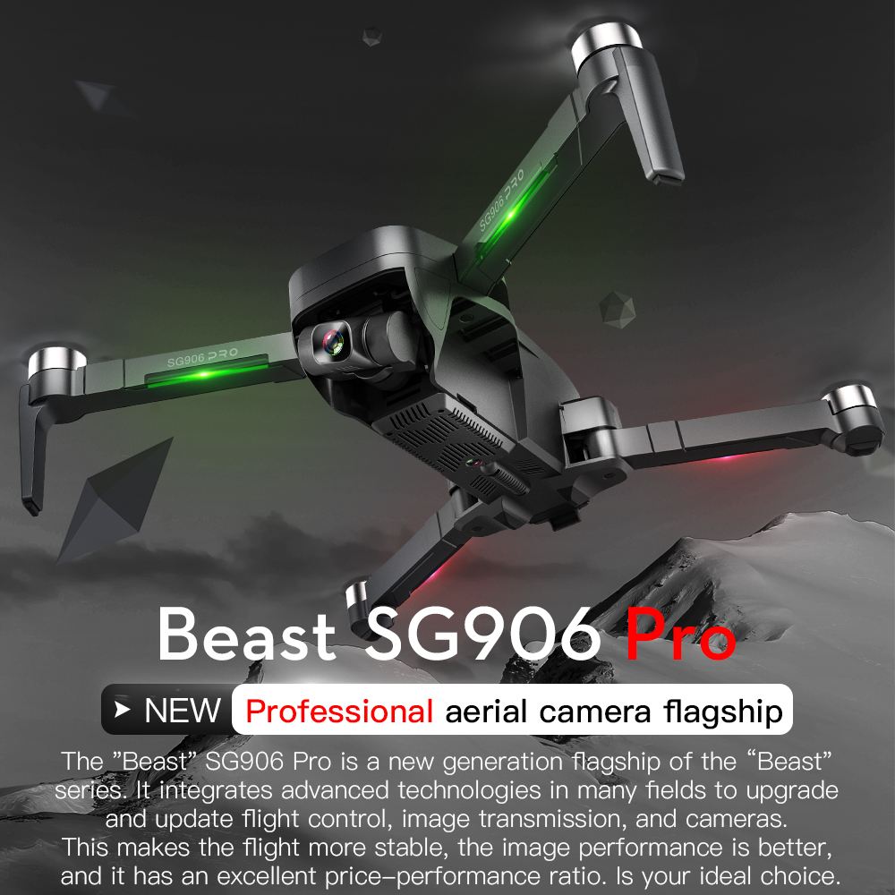SG906PRO Professional GPS Drone 5G WIFI FPV Anti-Shake Self-Stabilizing 3-Axis Gimbal 4K HD Camera RC Foldable Quadcopter Gift