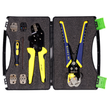 JX-D5301 Manganese Steel Multifunctional Ratchet Crimping Tool Wire Strippers Terminals Pliers Kit Brand New