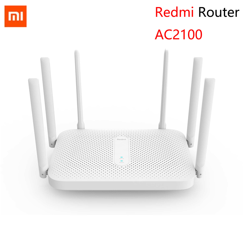 Xiaomi Redmi AC2100 Router Gigabit 2.4G 5.0GHz Dual-Band 2033Mbps Wireless Router Wifi Repeater With 6 High Gain Antennas Wider