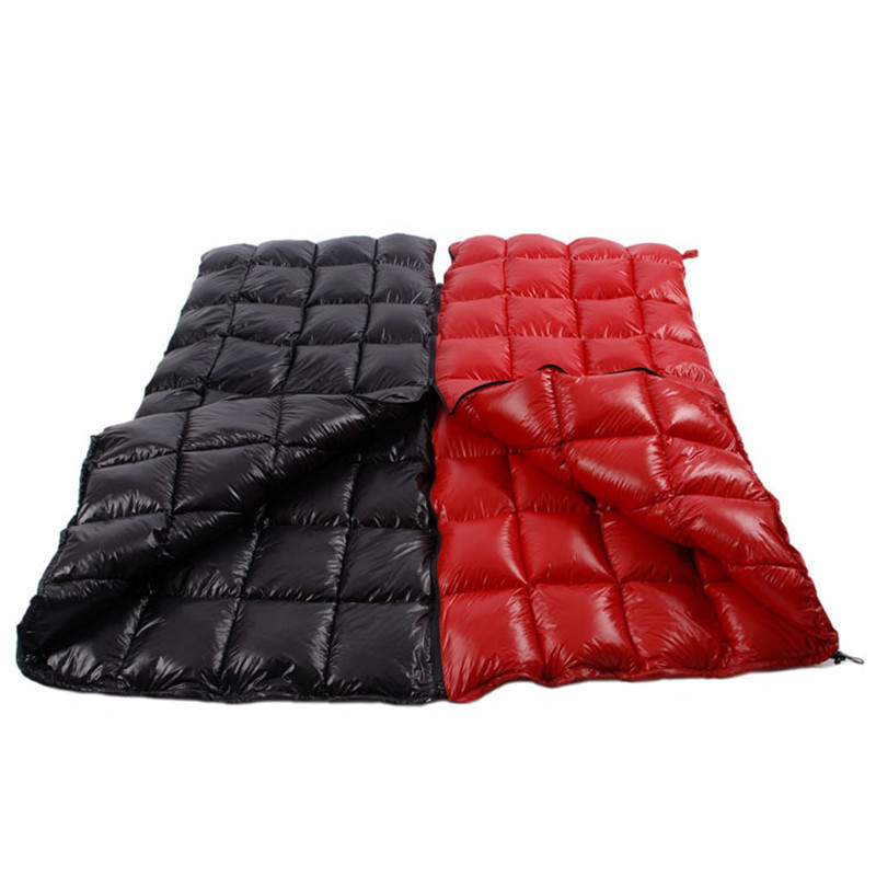 BLACK SNOW Outdoor camping adult white goose down sleeping bag hat is detachable winter and spring envelope style sleeping bag