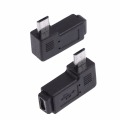 2Pcs/set L Shaped Mini USB Female to Micro USB Male 90 Degree Right Left Angle Adapter Connector Charging Converter