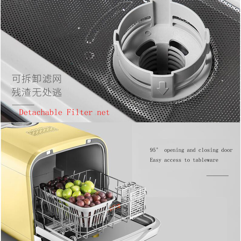 220V intelligent automatic dishwasher multifunctional home dishwashers without installation