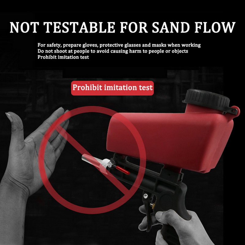 1pc Sand Gravity Sandblasting Gun 90psi Pneumatic Sand Blasting Set Portable Anti Rust Protection tool