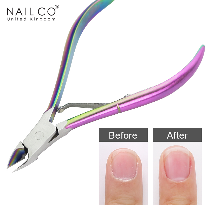 NAILCO High Quality Stainless Steel UV Nails Gel Remover Nail Cuticle Tweezer Dead Skin Pusher Clipper Nail Art Manicure Tools