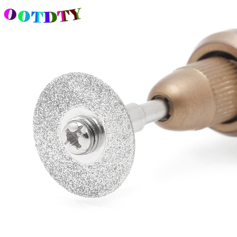 OOTDTY 5pcs/set Dremel Accessories Diamond Grinding Wheel Saw Circular Cutting Disc Dremel Rotary Tool Diamond Discs