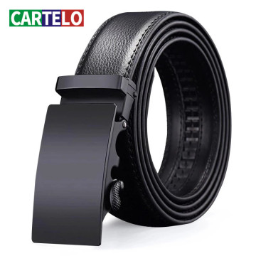 CARTELO For Men Automatic Male Belts Cummerbunds Leather Belt Men dropshipping Black Belts Genuine Leather Belts Luxury brand