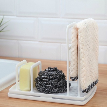 Kitchen Desktop Rag Rack Multi-Function Dish Cloth Drain Free Punching Sponge Soap Shelf Storage Holders Racks dish drainer
