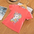 Unisex Baby Summer T Shirt Unicorn Printed Rainbow Tops Tees Kids Children Casual Clothing Comfy T-shirt For Girls Boys Shirts