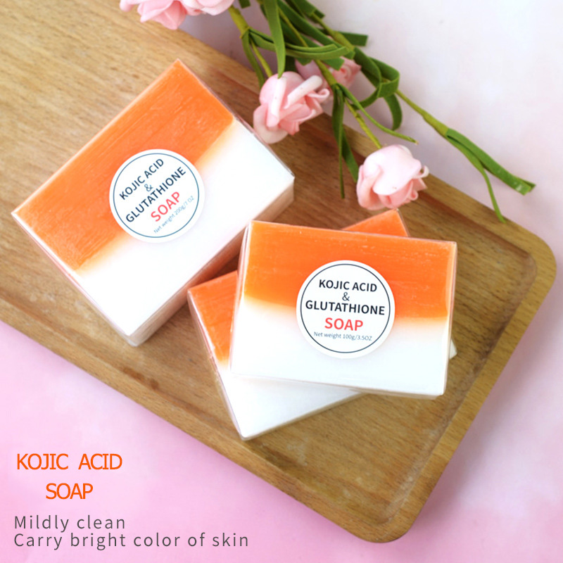 100g Kojic Acid Soap Handmade Soaps Glutathione Whitening Soap Facial soap cleanser bath soap hand wash soap antibacterial