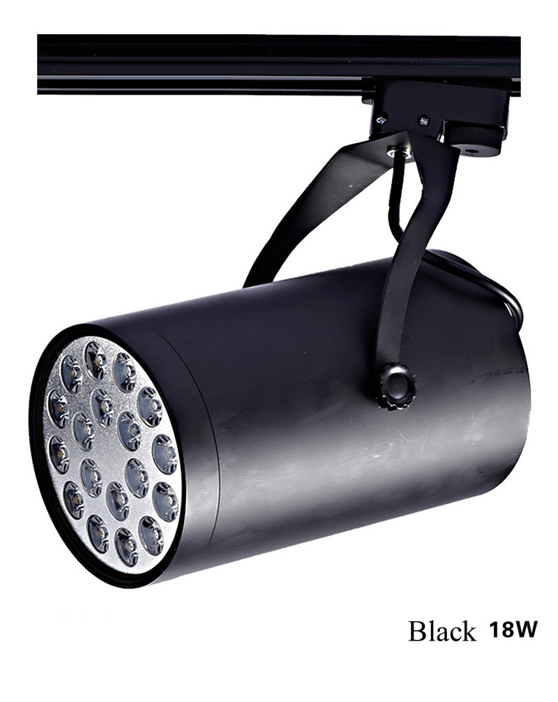 High Power LED Track Light 3W/7W/9W/12W/15W/18W Rail Aluminum Lamp for Commercial Spotlight Lighting AC 85-265V CE UL SAA