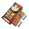 Household Electric Grill Skewer Barbecue Machine Non-stick Grill Hot Pot Smokeless Griddle Multifunctional Grill Pan