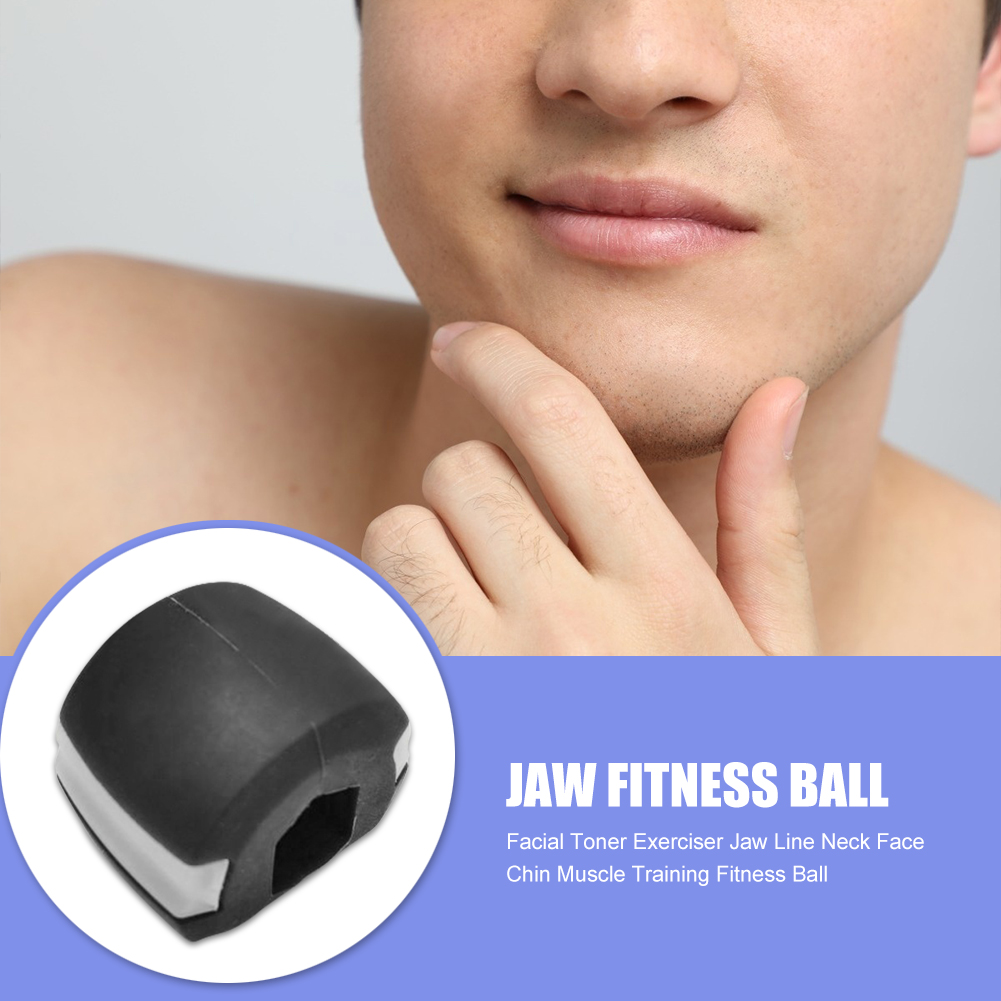 Food-grade Silica Gel JawLine Exercise Chew Ball Muscle Trainin Fitness Ball Neck Face Toning 2020 new Jaw Muscle Training