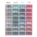 DIY 1 Grid Shoe Box Drawer Divider Home Storage Foldable Shoes Box Plastic Storage Shoe Box Drawer Organizer Household