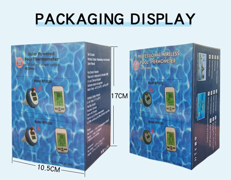 Wireless smart swimming pool thermometer with timer alarm clock
