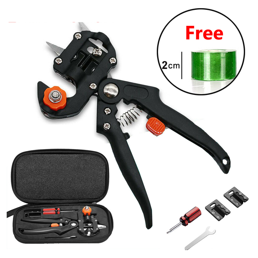 Garden Tools Grafting Pruner Chopper Vaccination Cutting Tree Plant Shears Scissor +2/3cm Graft Film Tape Dropshipping