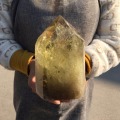 Big size Natural Smokey Citrine Quartz Obelisk Crystal Wand Point Healing 1.5kg